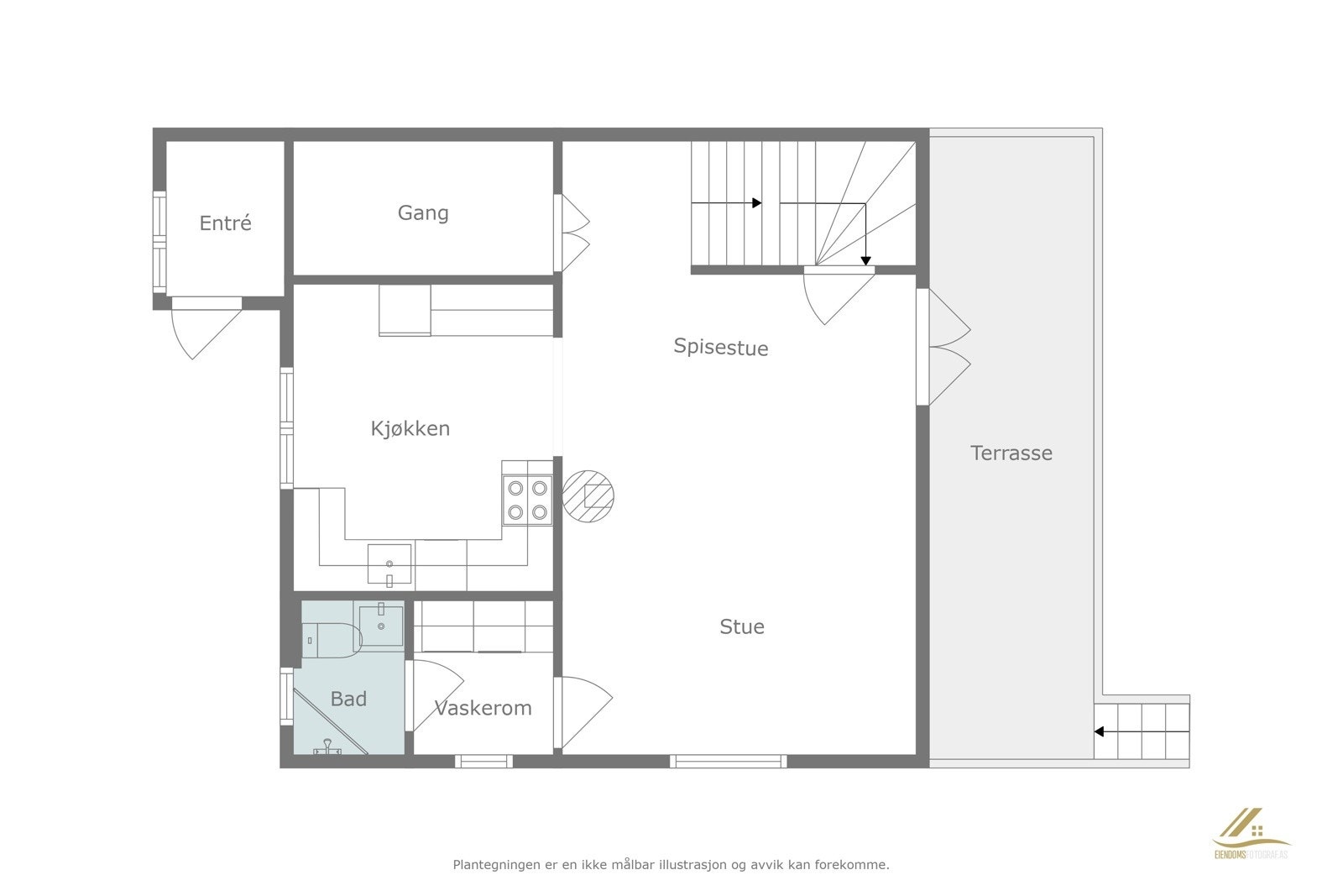 Plantegning 1.etasje. Galleribilde