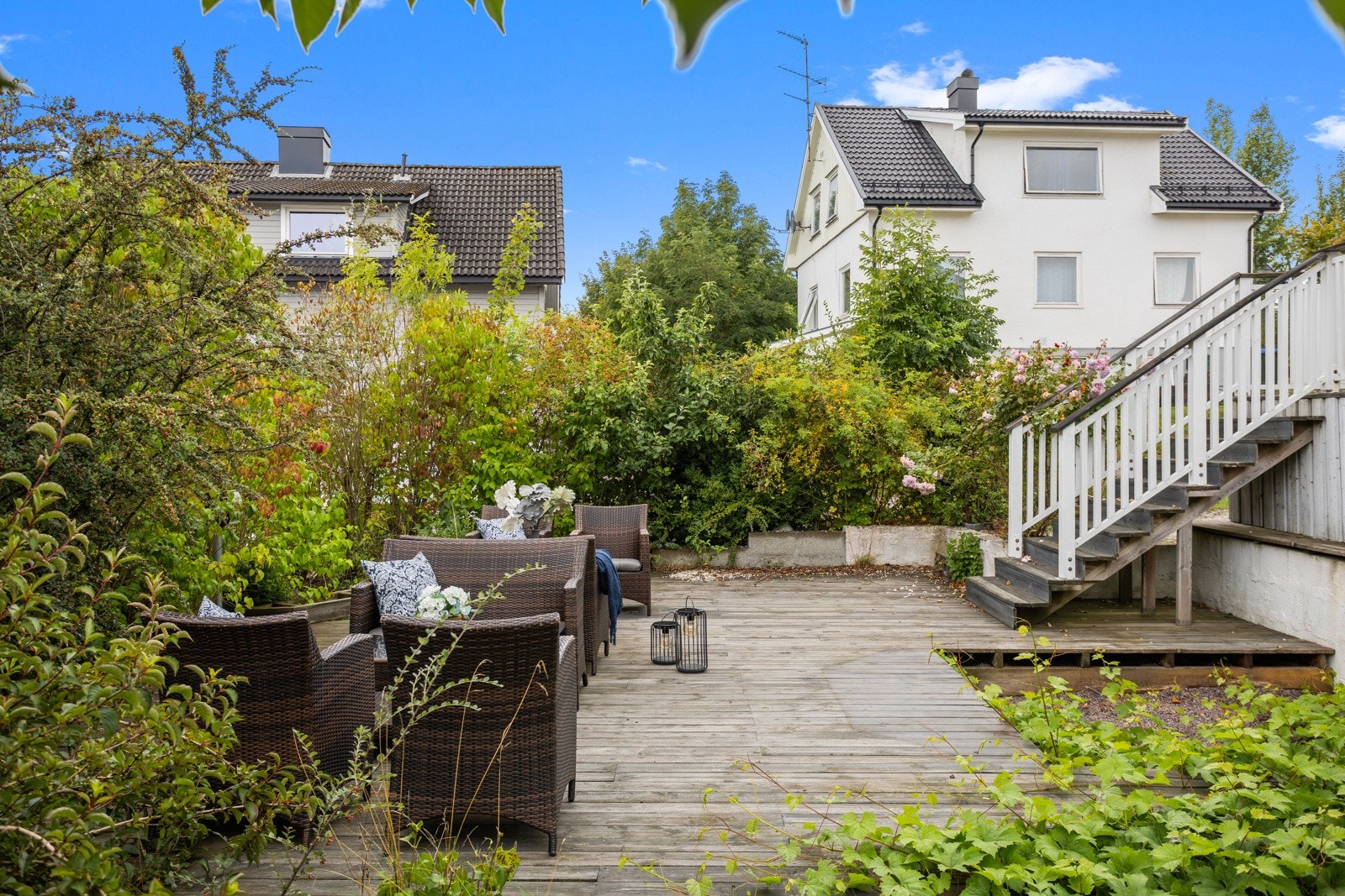 Uteplassen er skjermet og usjenert. Galleribilde
