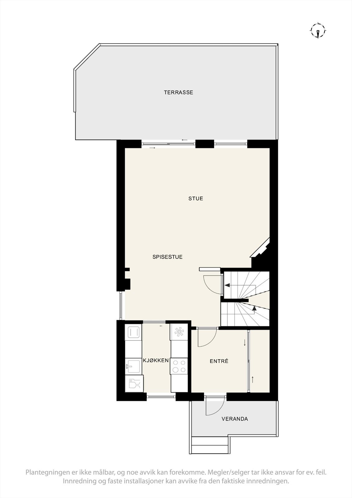 Plantegning 1. etasje. Galleribilde