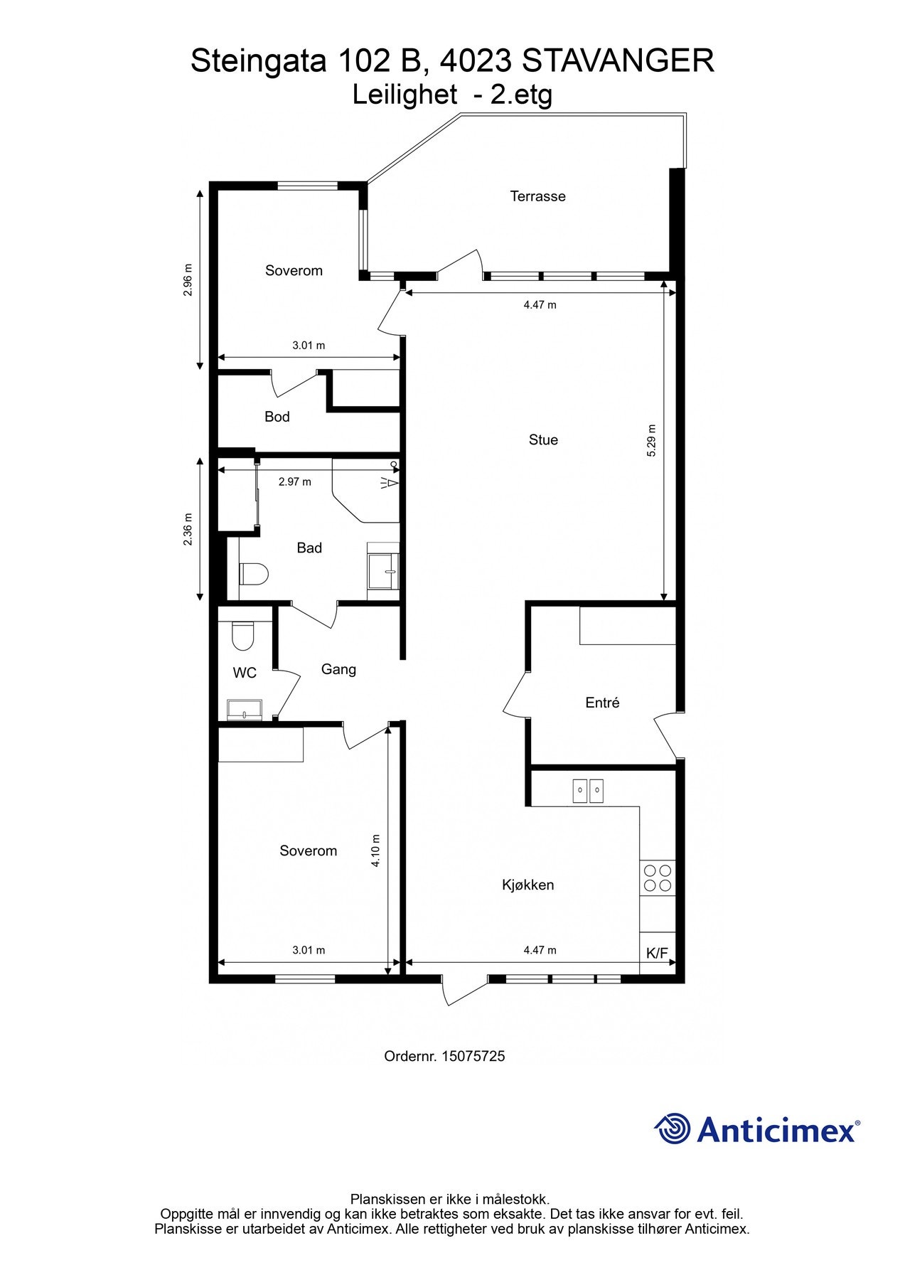 Plantegning Galleribilde
