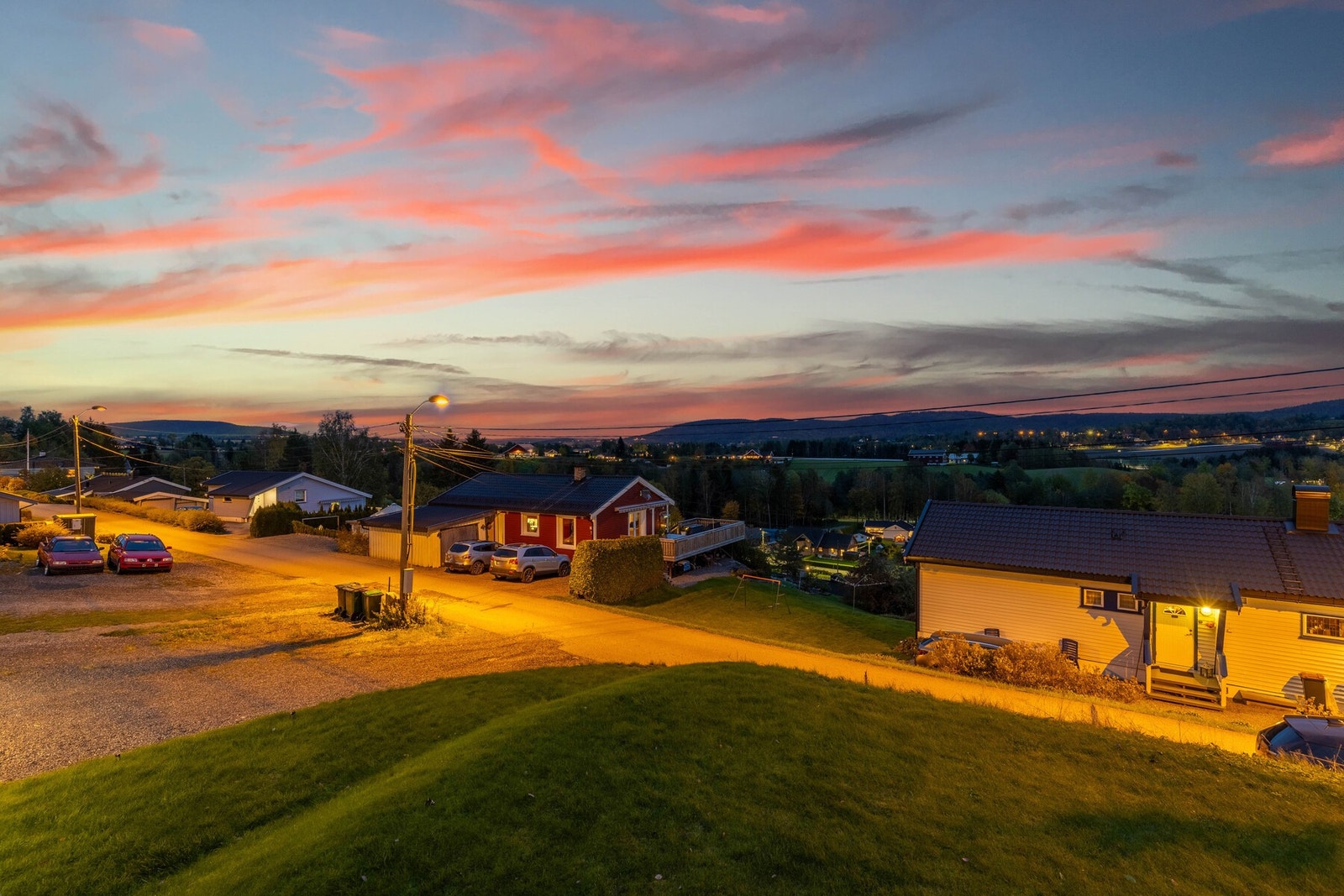 Herlig utsikt fra terrassen. Galleribilde