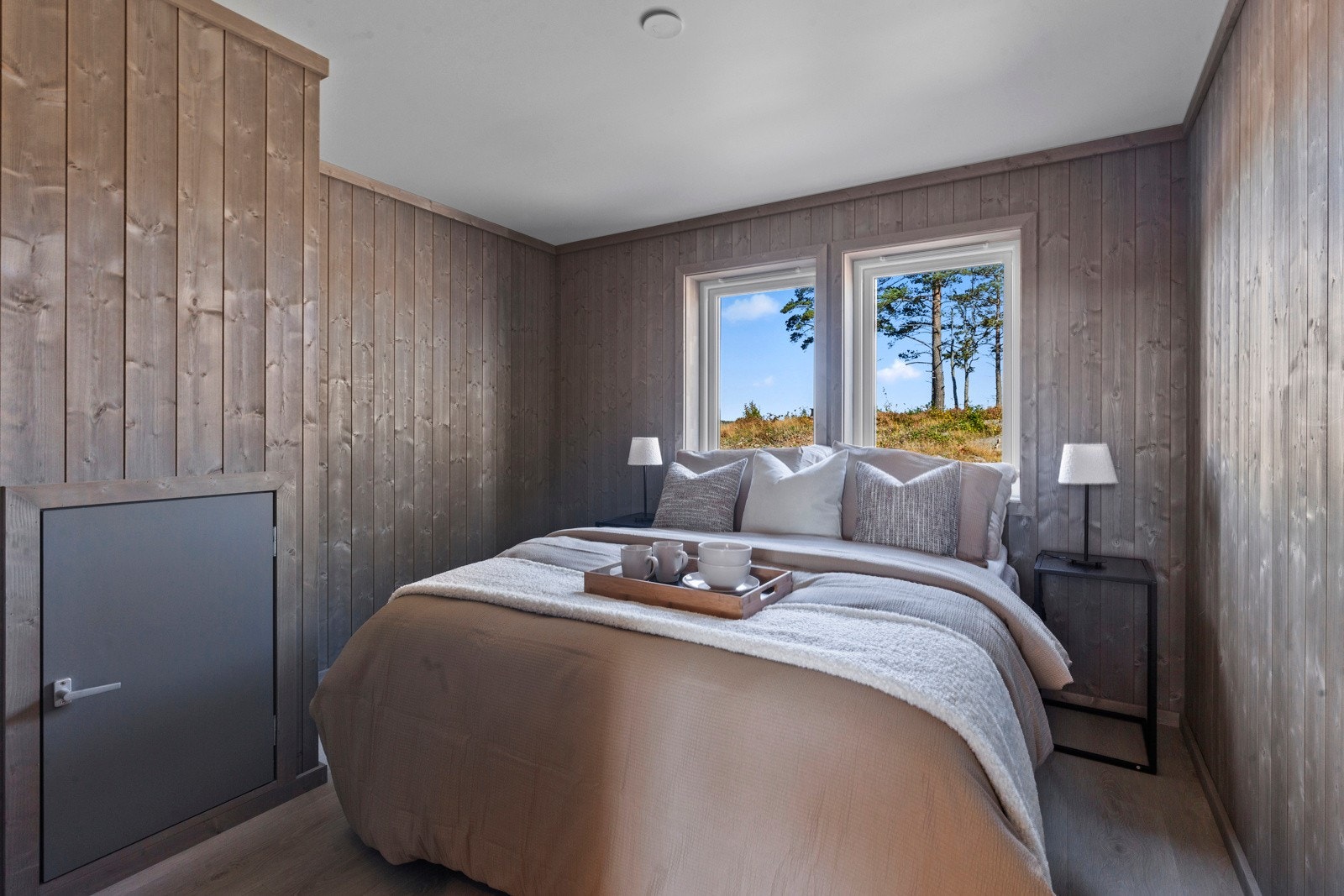 Hytta har tre gode soverom. Galleribilde