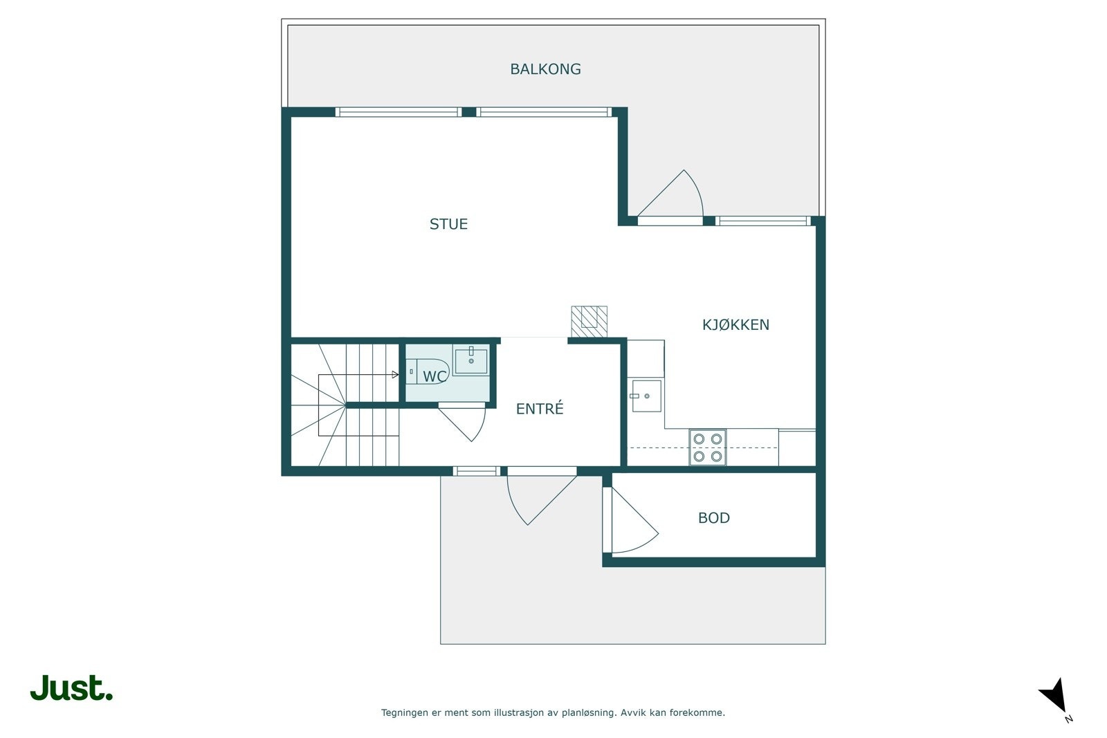 Planskisse 1.Etasje.