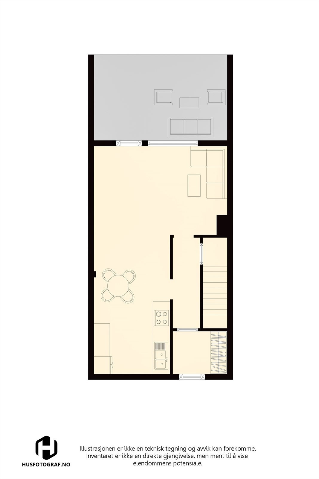 Plantegning 1.etasje. Galleribilde