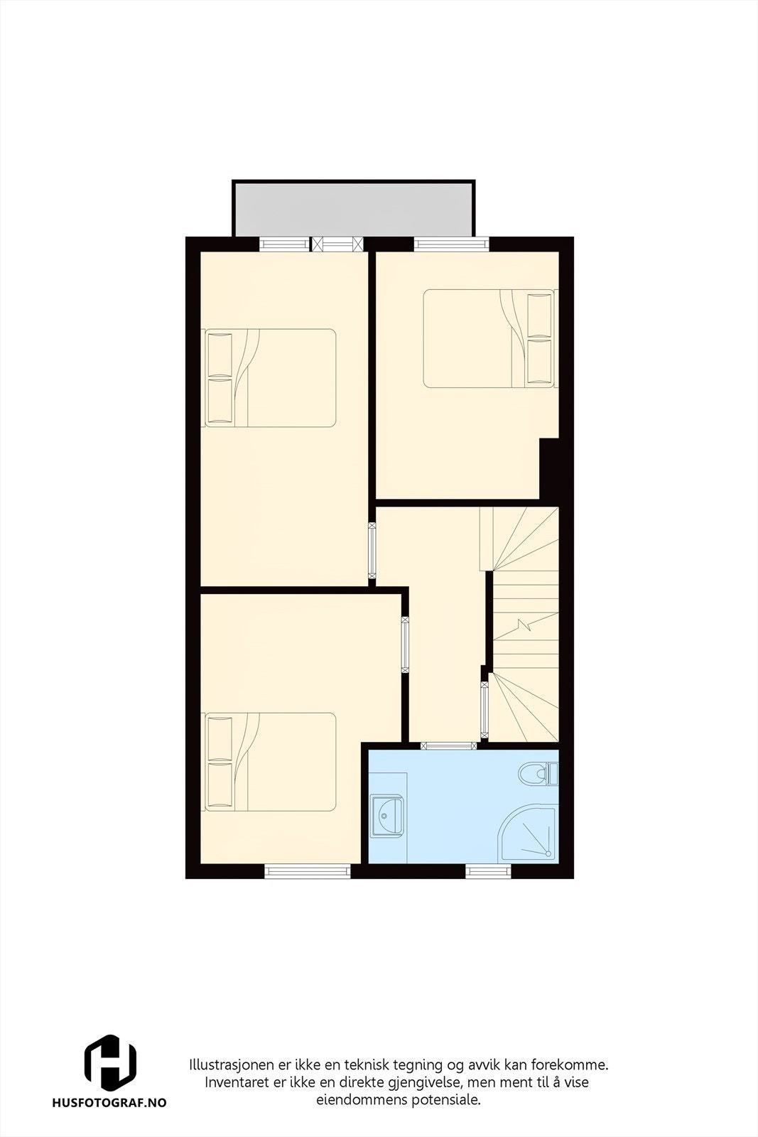 Plantegning 2.etasje. Galleribilde