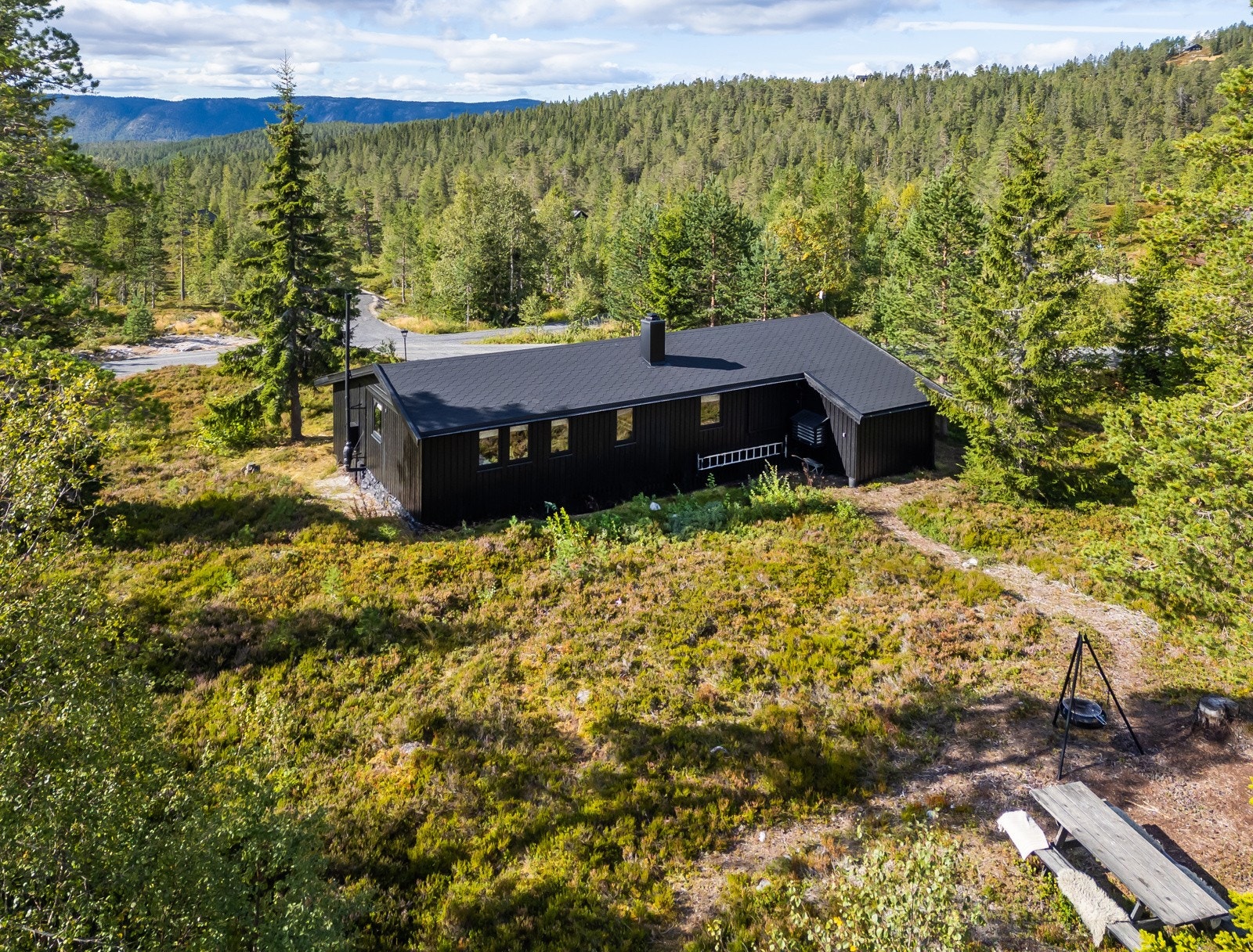 Hytta sett fra nord Galleribilde