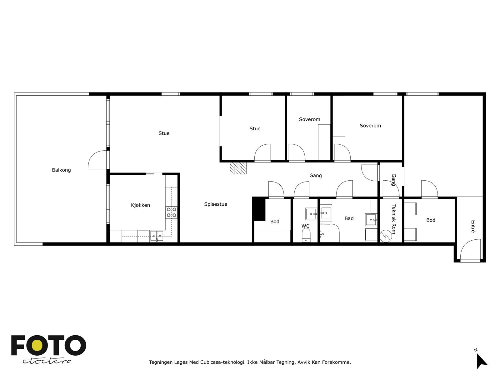 Plantegning - ikke målbar. Galleribilde