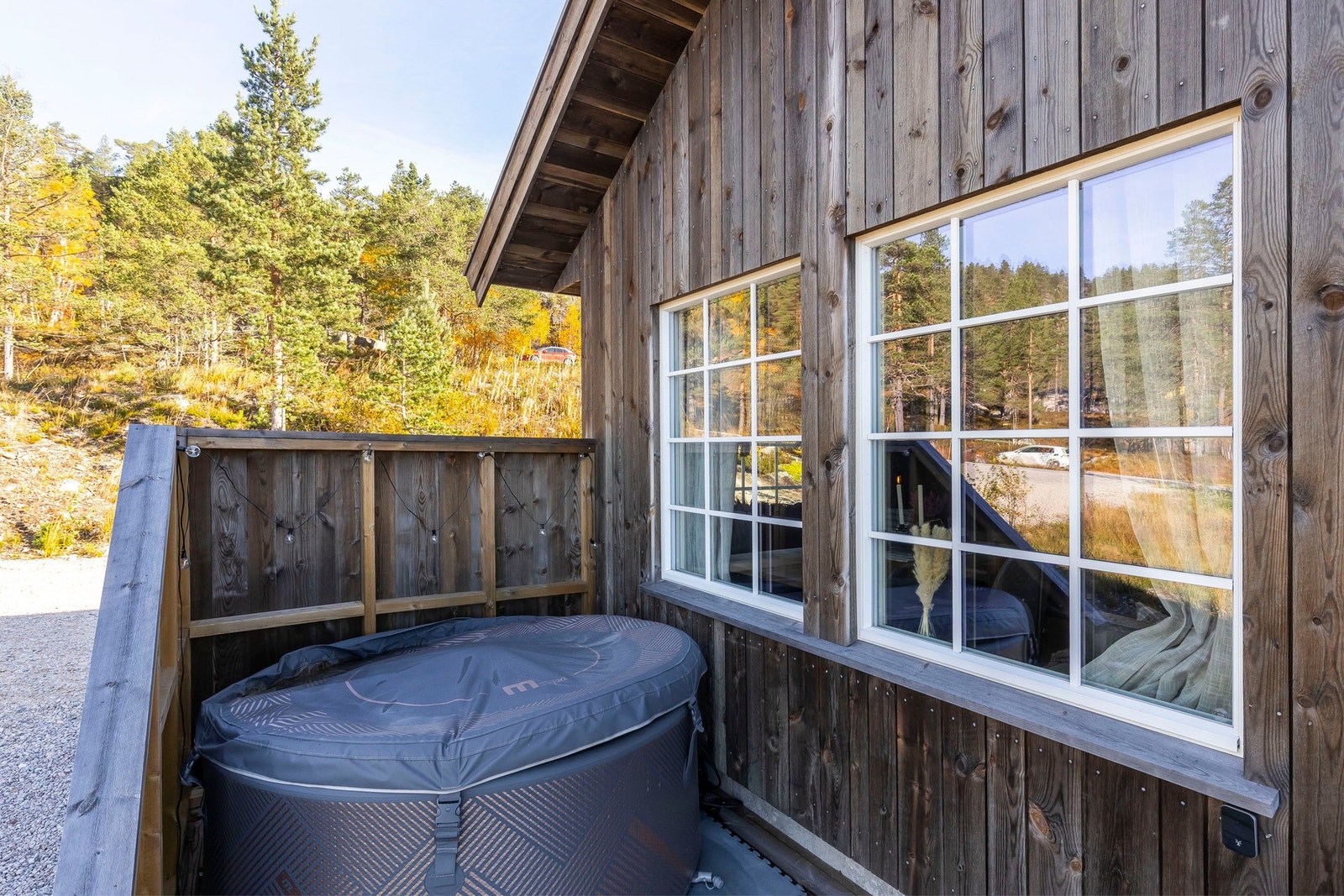 Fin plass til å plassere jacuzzien. Galleribilde