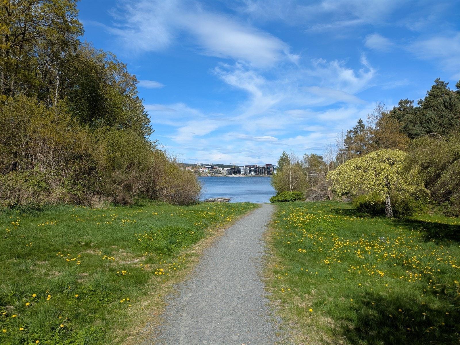 En kort tur unna leiligheten er det flotte friområder ved sjøen (bilde tatt av eier) Galleribilde