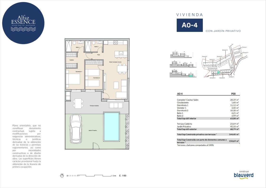 B - 2 soverom og hage - 289.000€ Galleribilde