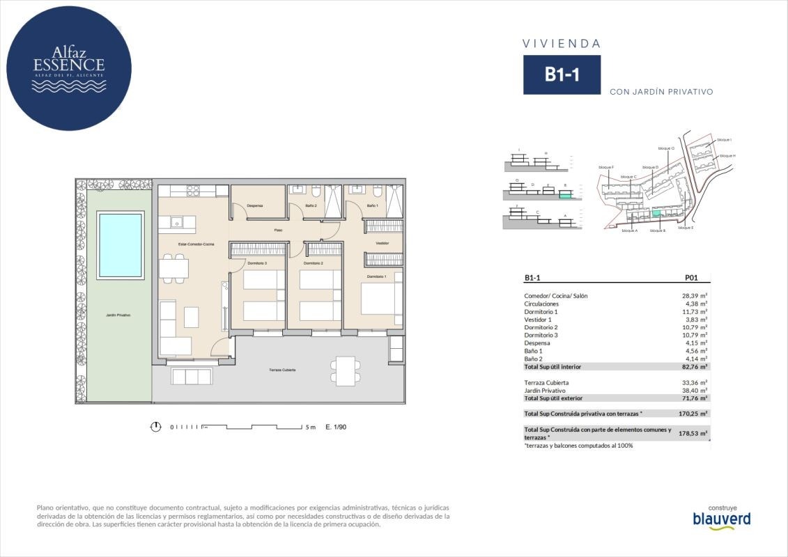 C - 3 soverom og hage - 365.000€ Galleribilde