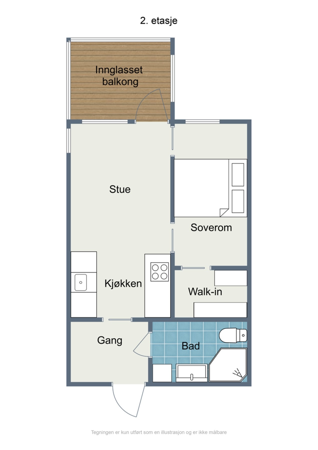 Planløsning 2. etasje Galleribilde