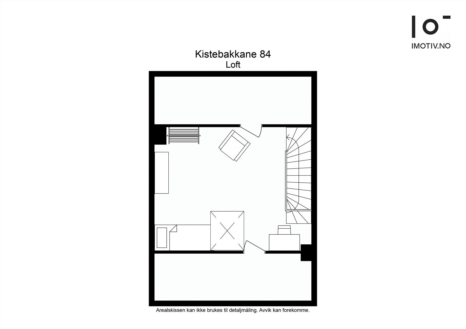 Plantegning loft. Galleribilde