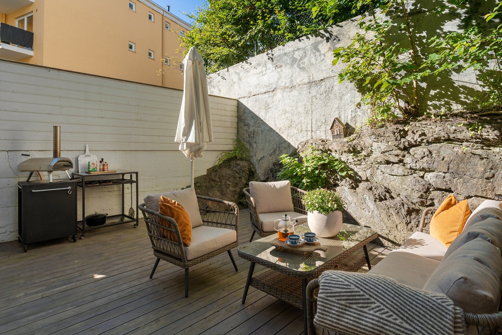 Her er det gode solforhold med sol fra tidlig ettermiddag til tidlig kveld. Galleribilde