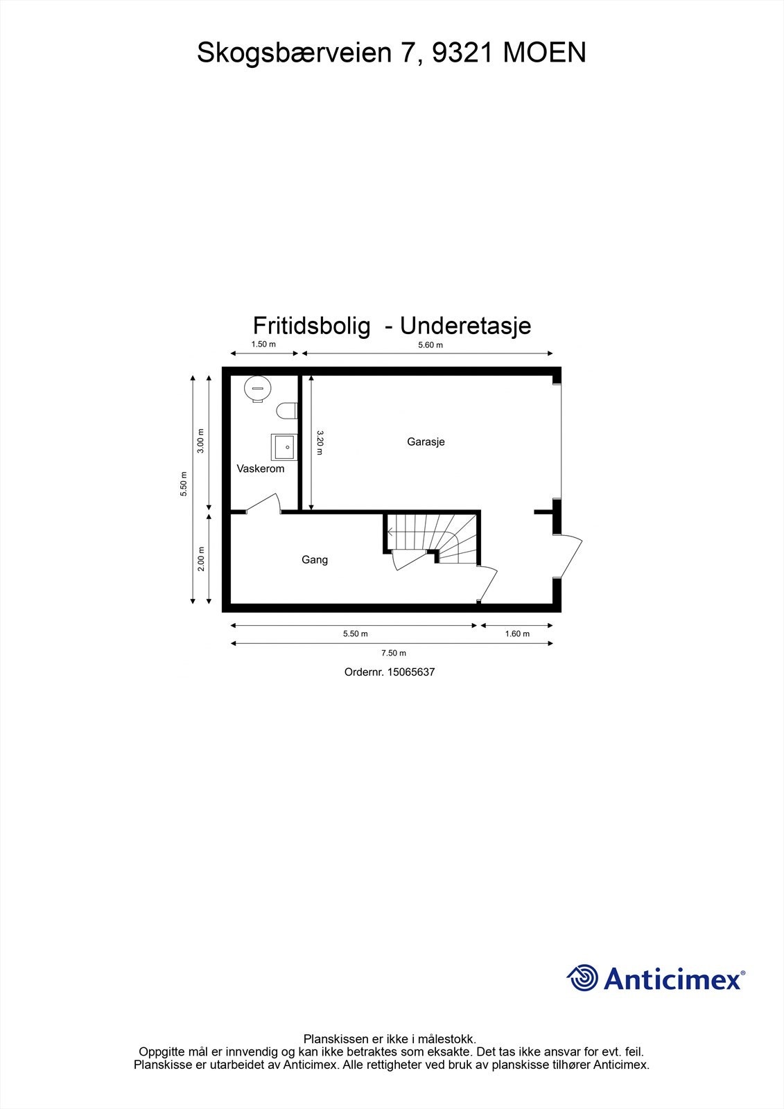 Planillustrasjon u. etasje Galleribilde