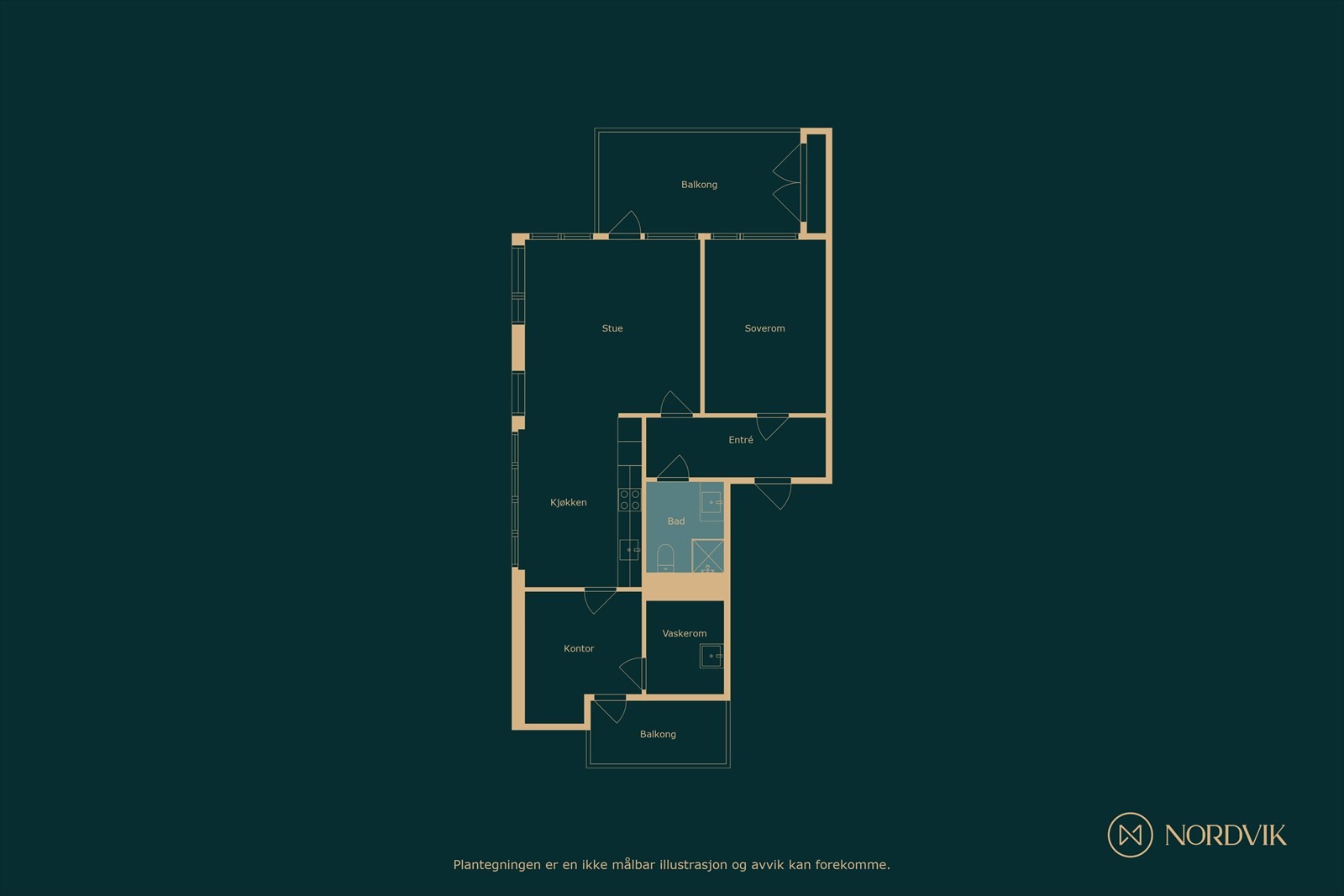 Plantegning Galleribilde