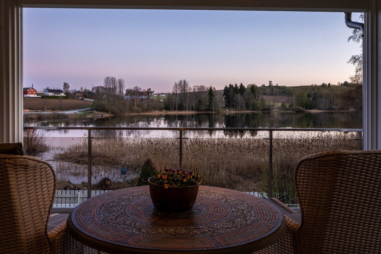 Utsikt fra terrassen. Galleribilde