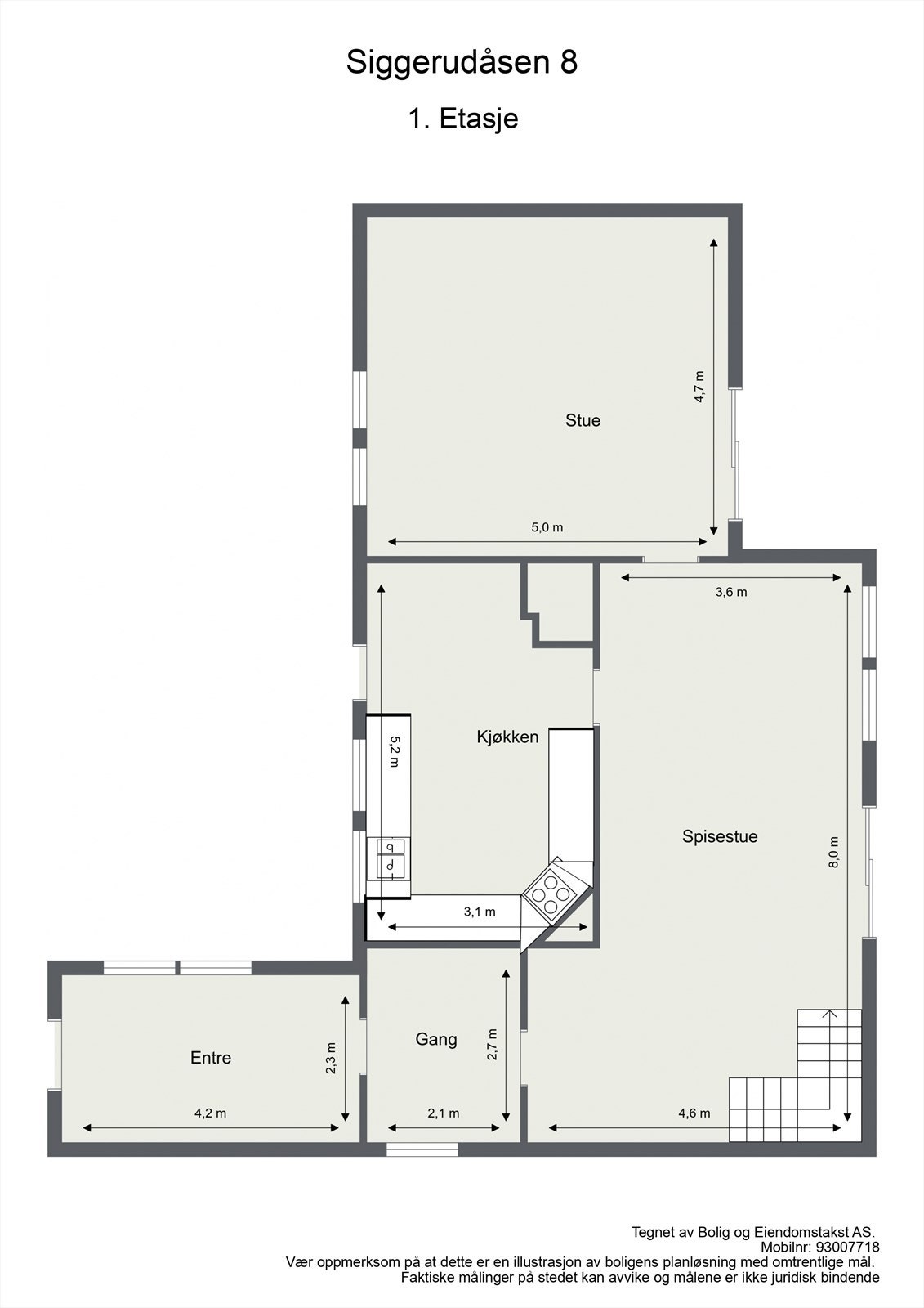 Siggerudåsen 8 - 1. Etasje Galleribilde