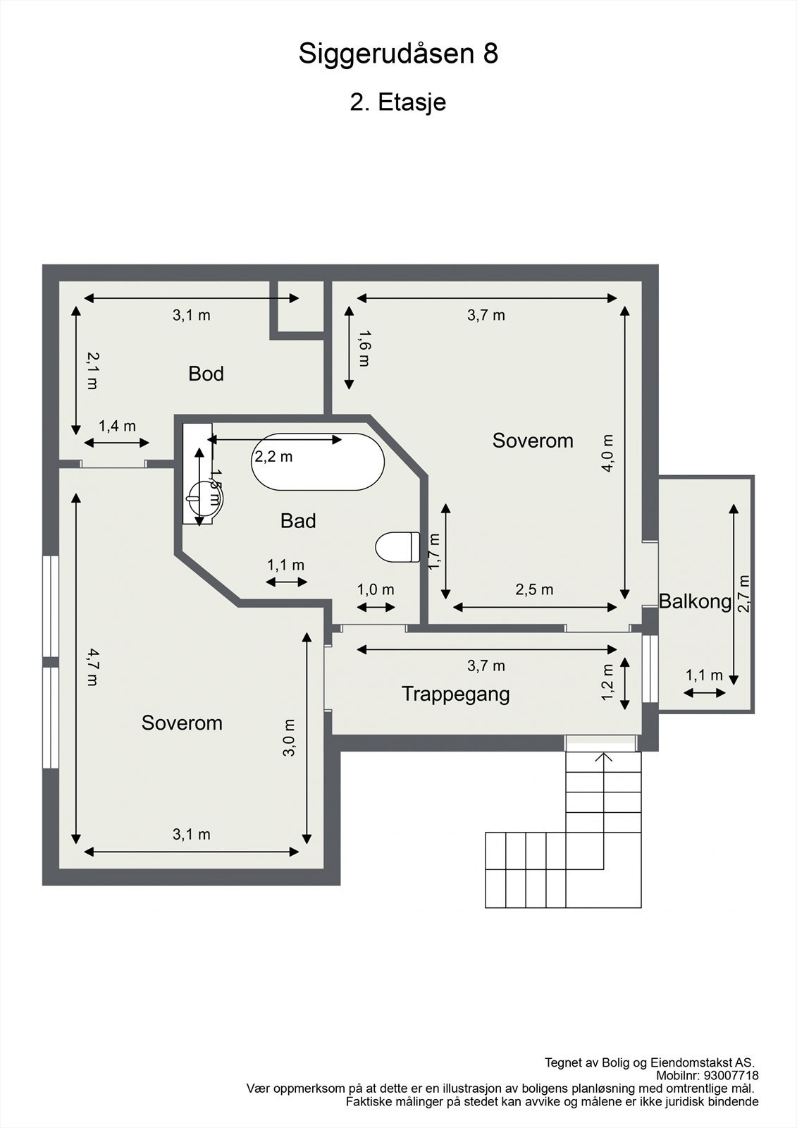 Siggerudåsen 8 - 2. Etasje Galleribilde