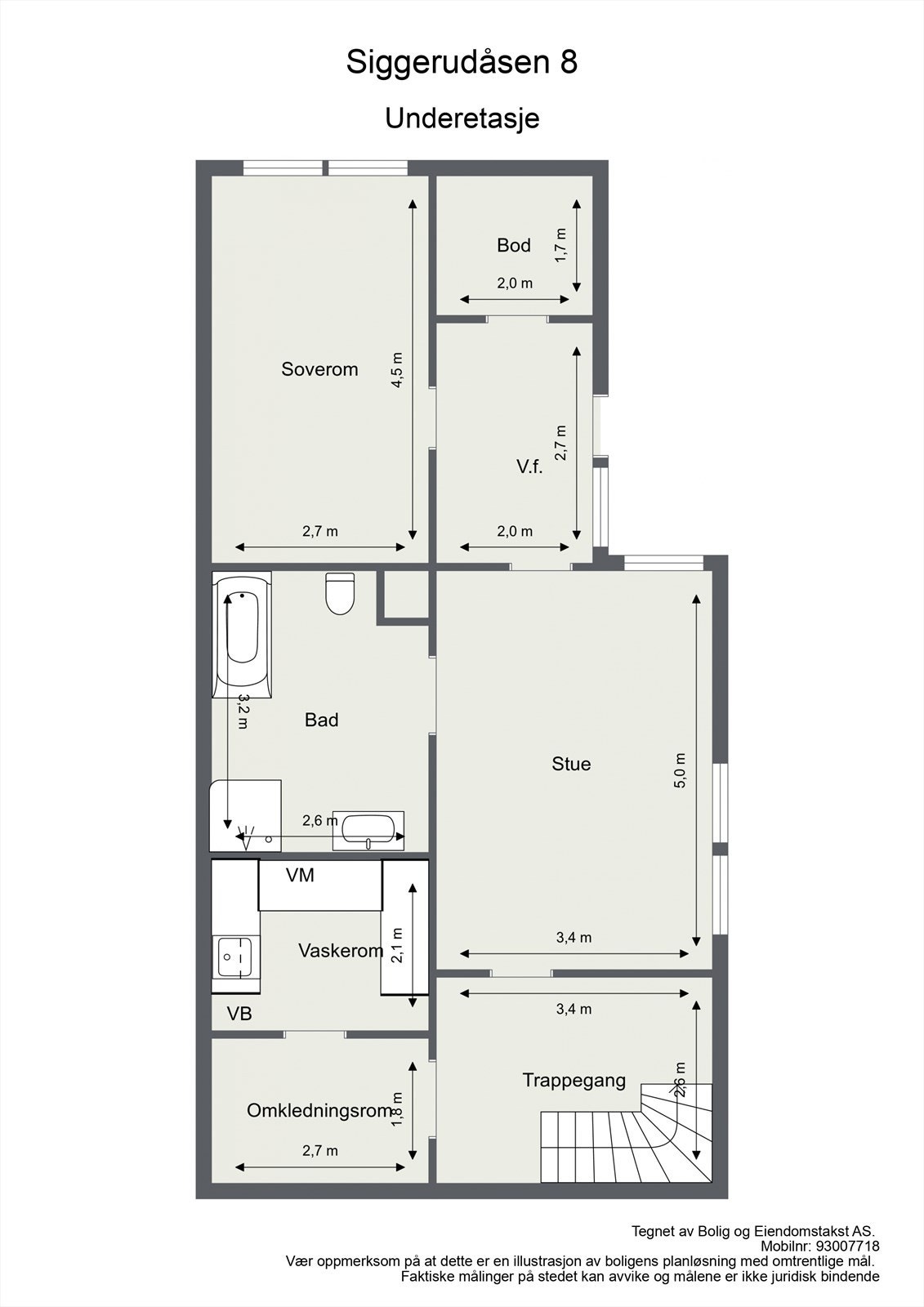 Siggerudåsen 8 - Underetasje Galleribilde