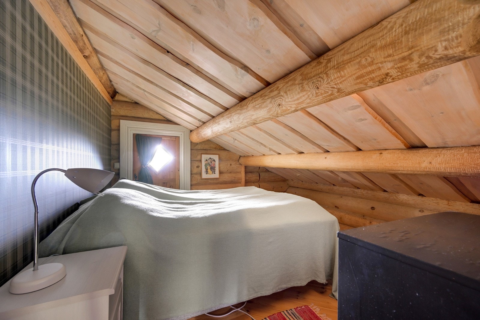 Det er to rom som er innredet til soverom i denne etasjen Galleribilde