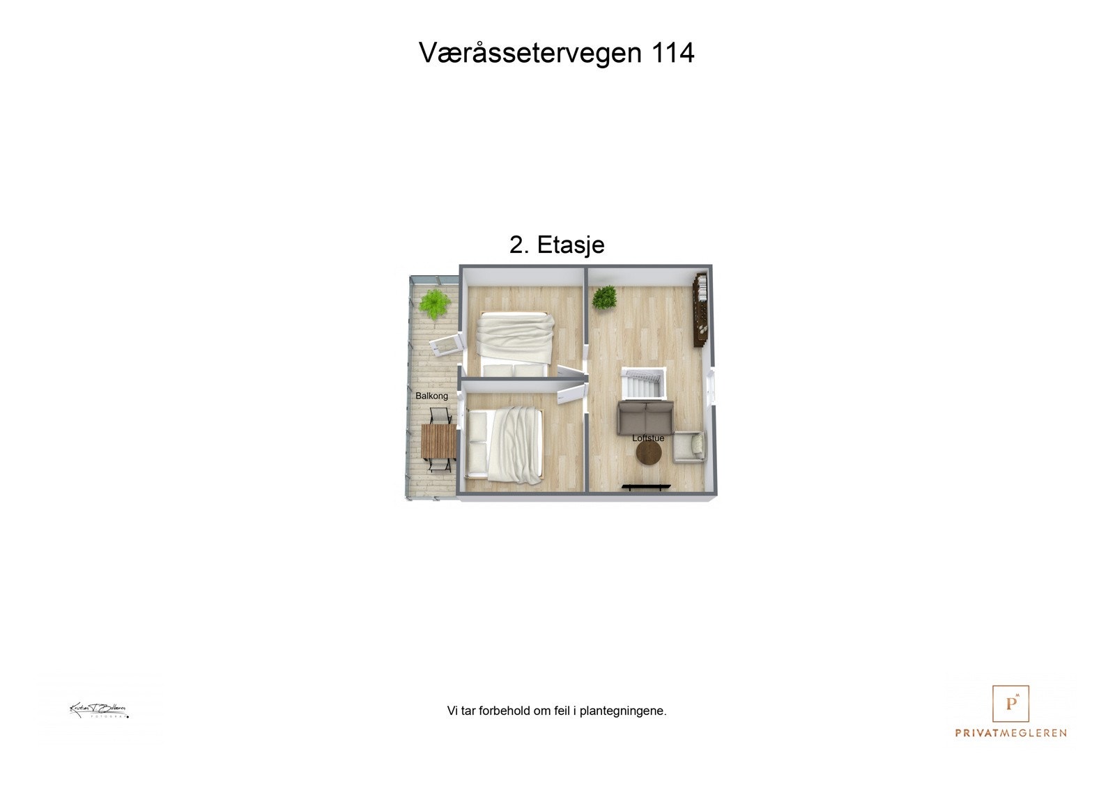 Plantegning loftetasje Galleribilde