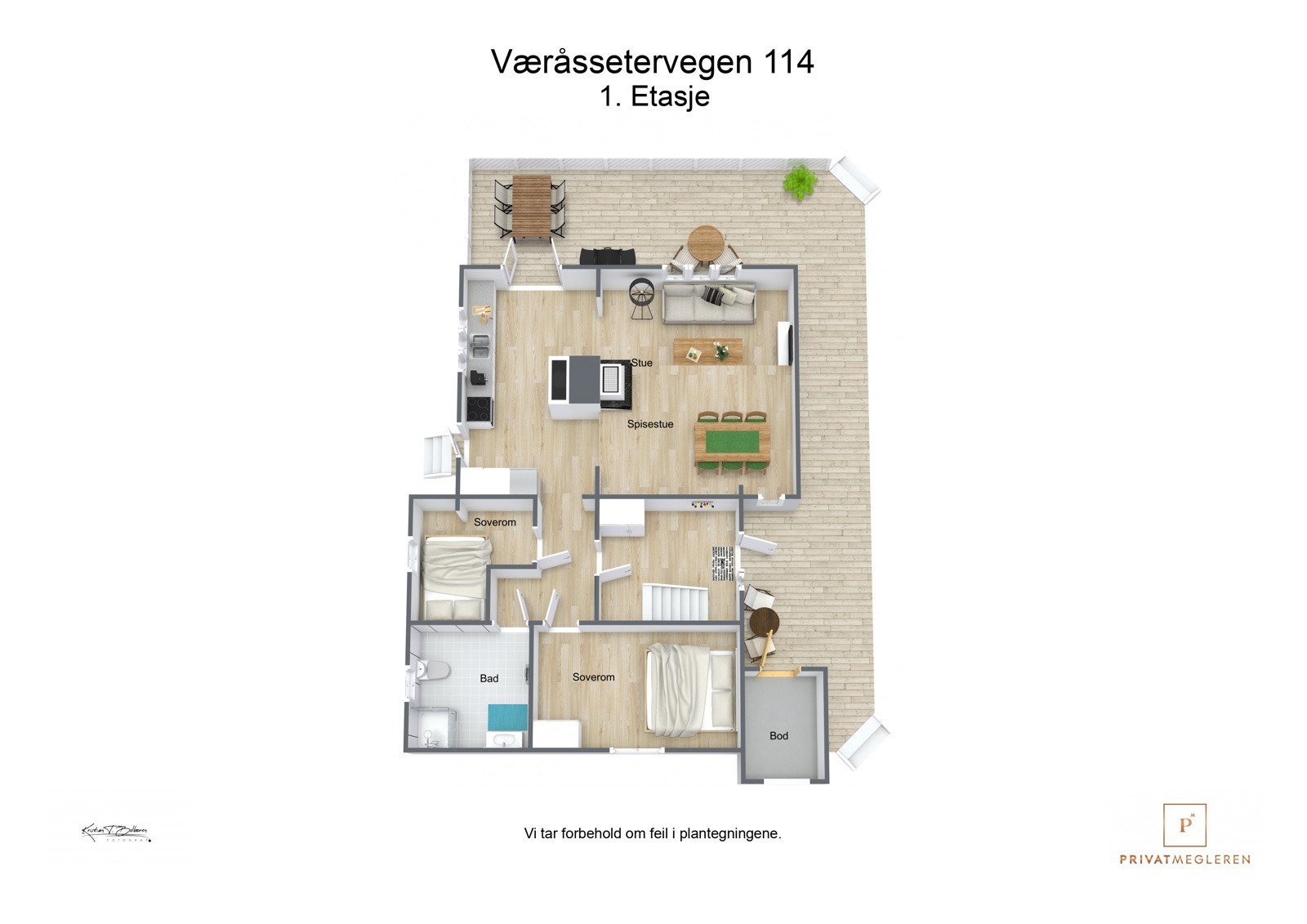 Plantegning 1. etasje Galleribilde