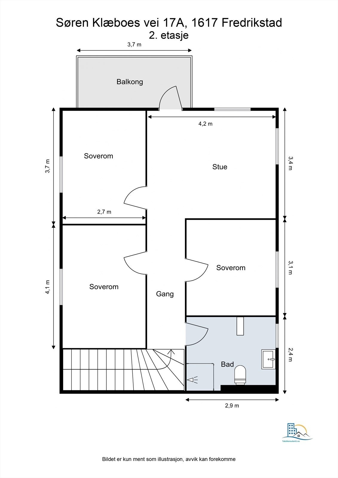 Veiledende skisse av andre etasje. Galleribilde
