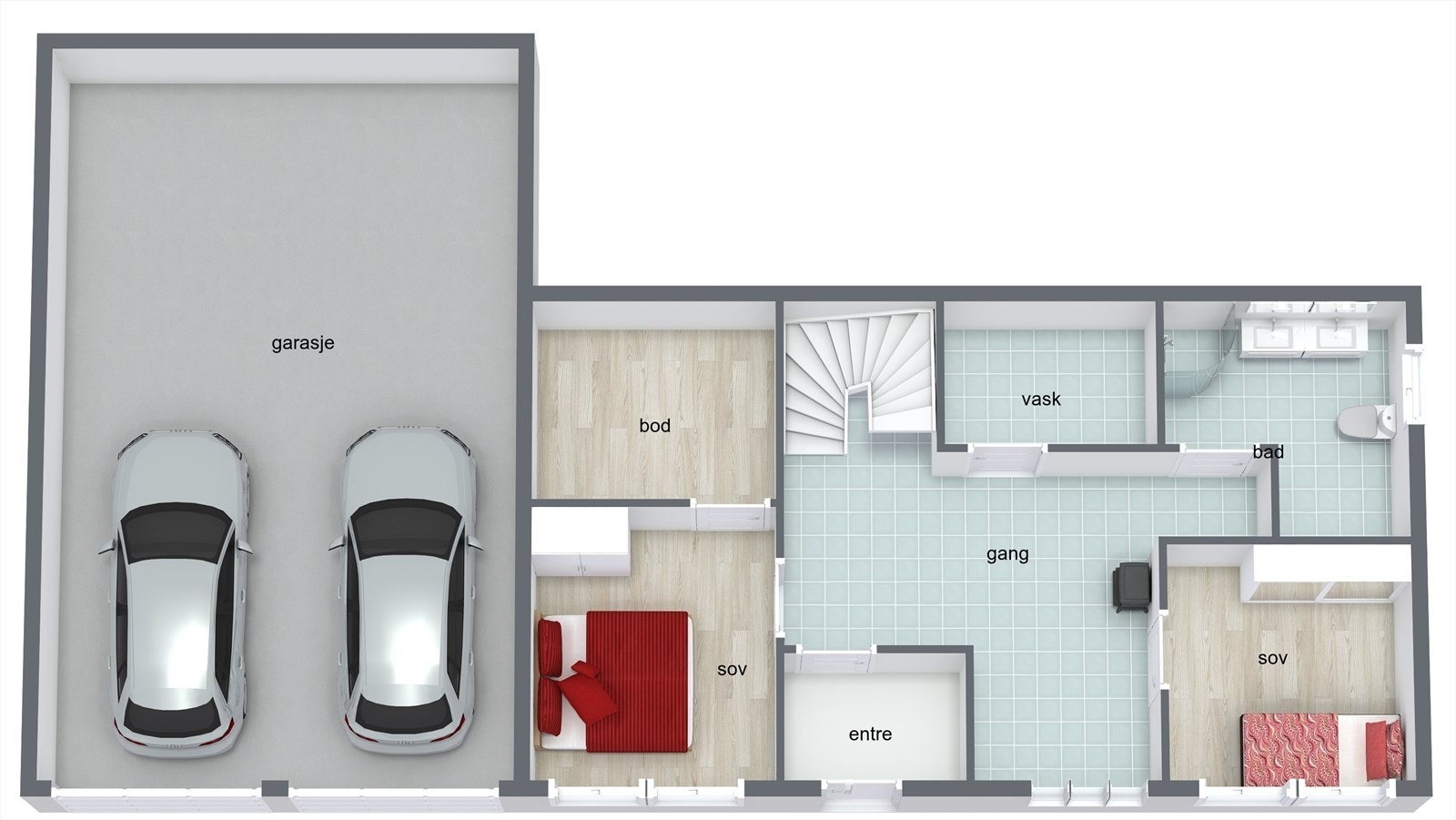 Underetasje. Galleribilde