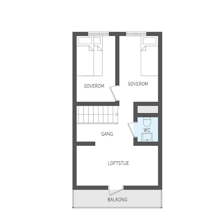 Plantegning 2. etg Galleribilde