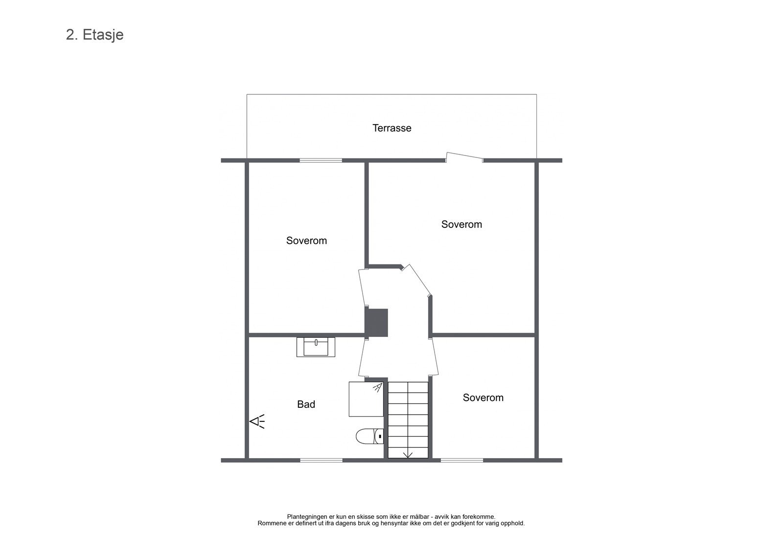 Plantegninger for 2.etasje Galleribilde