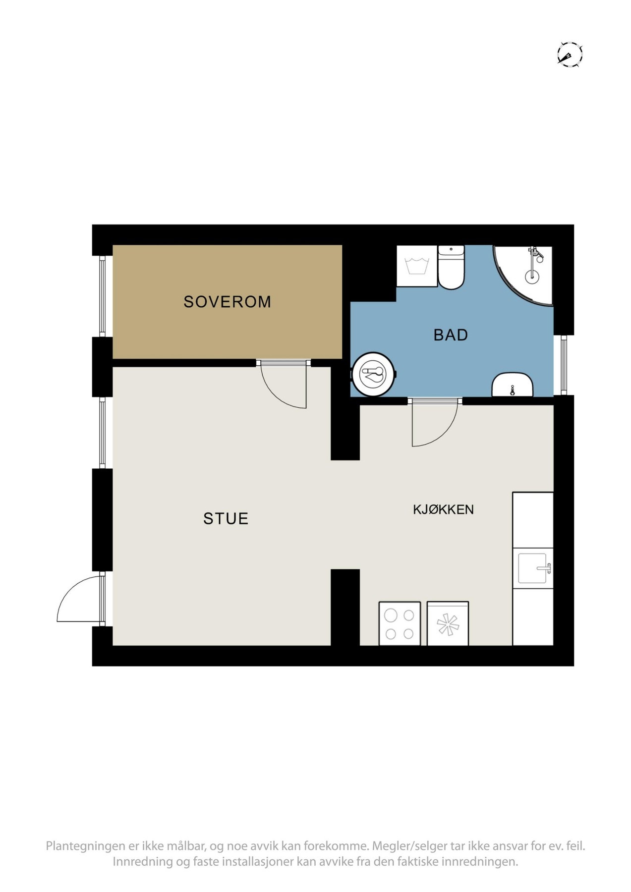 Planløsning underetasje Galleribilde