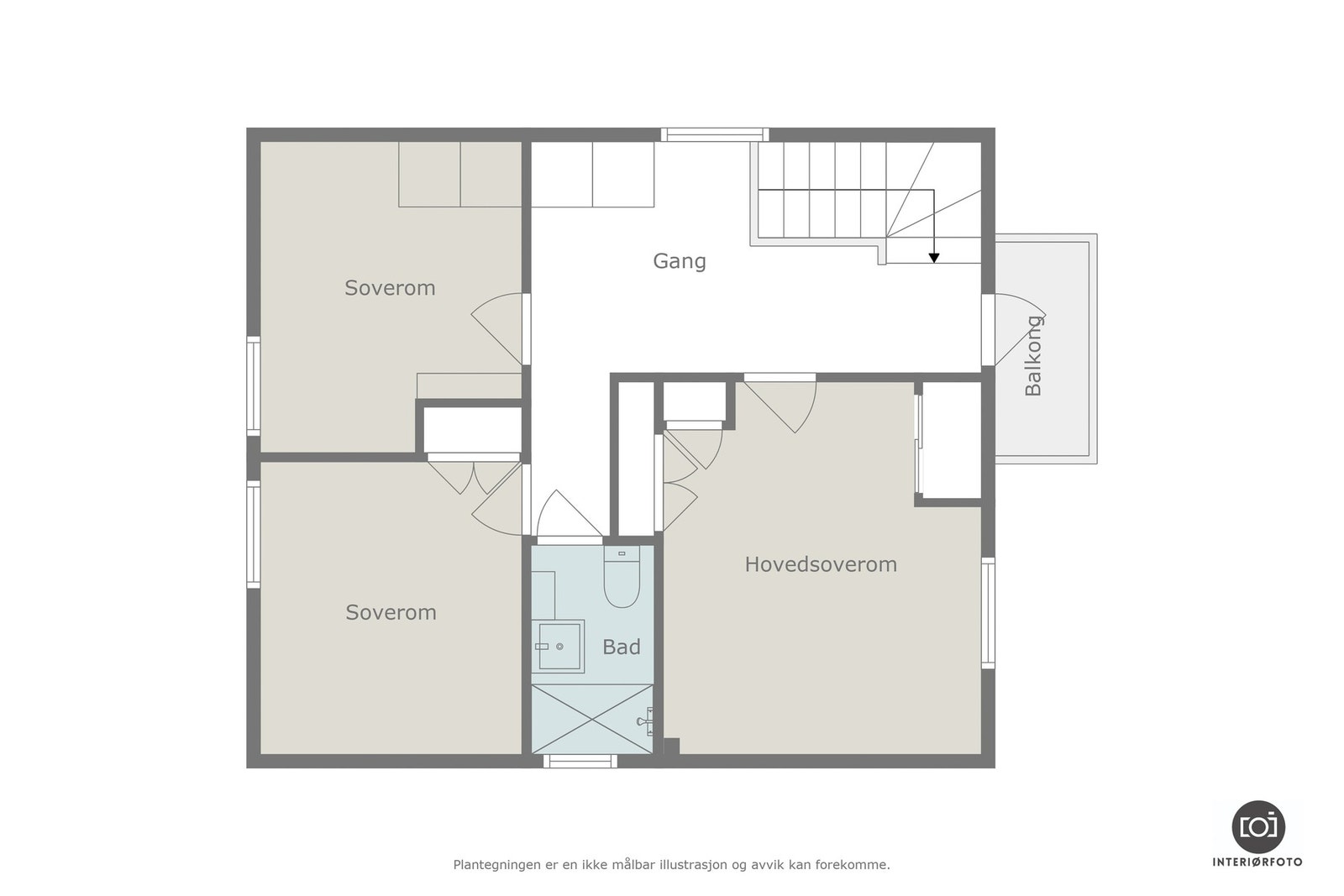 Plantegning 2.etg Galleribilde