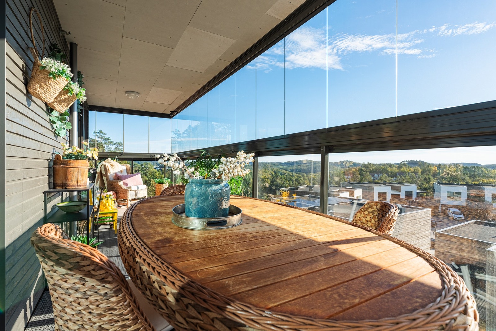 Fra den innglassede terrassen Galleribilde