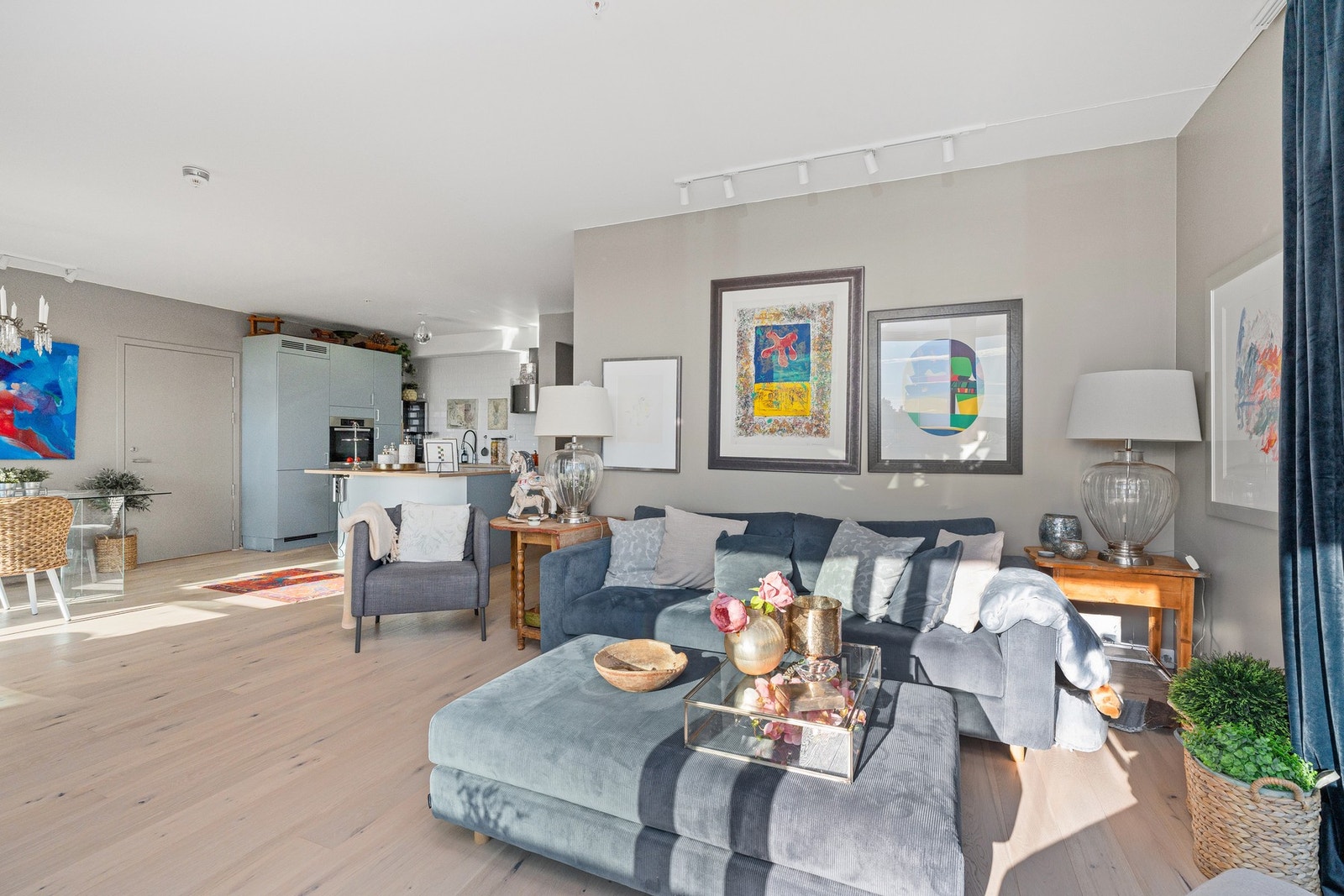 Stue med utgang til vinterhage Galleribilde