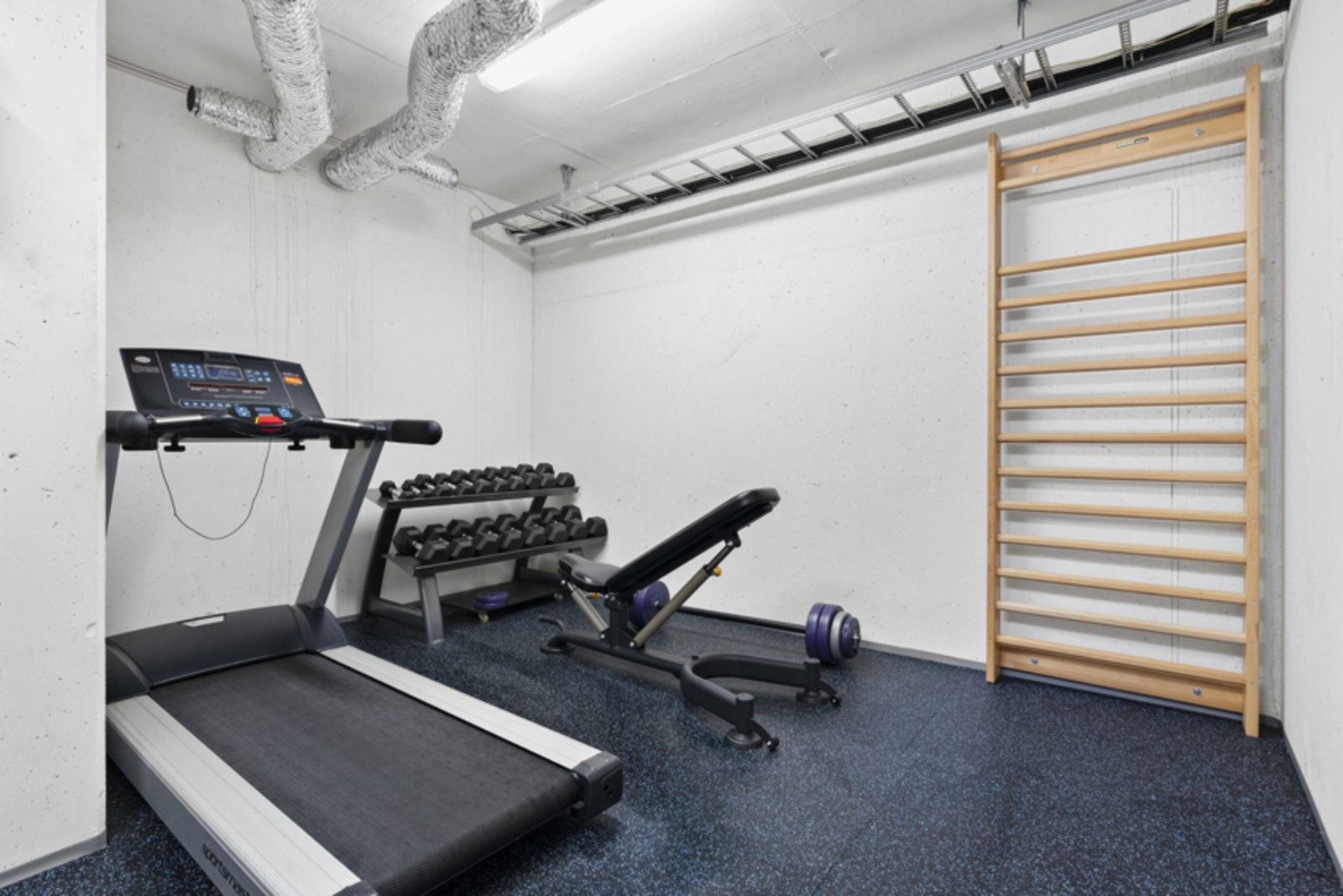 Fra felles treningsrom i kjelleren Galleribilde