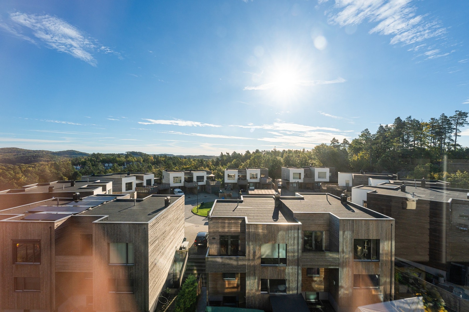 Utsikt fra terrassen Galleribilde