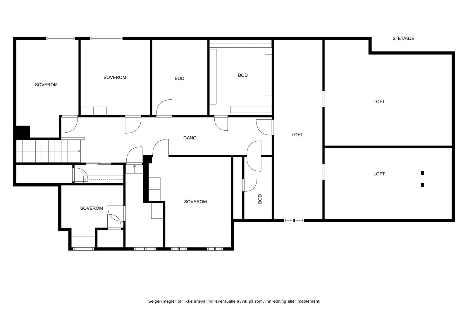 Plantegning 2 etg Galleribilde