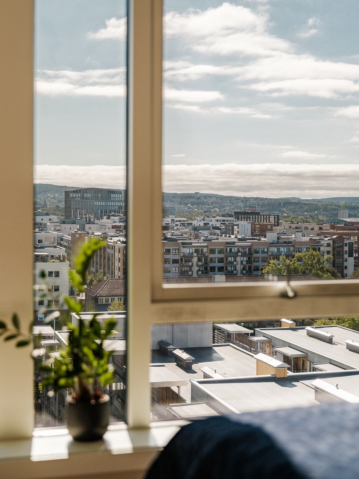 Det er montert solskjerming. Galleribilde