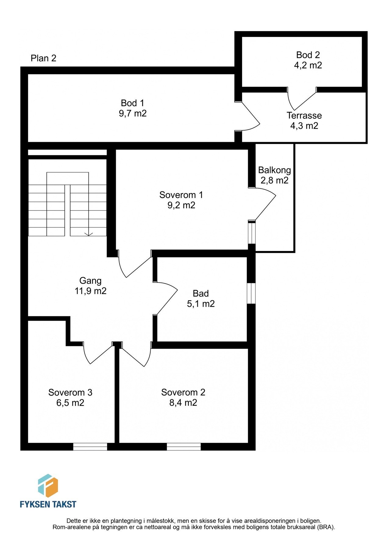 Plantegning 2.etasje. Galleribilde
