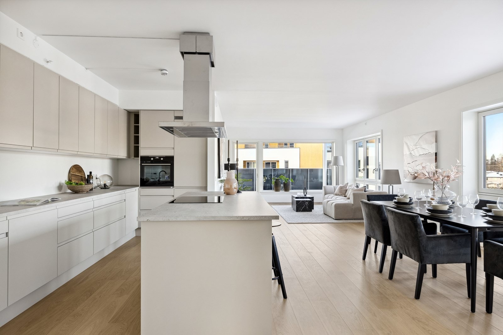 Åpen stue/kjøkkenløsning på ca. 50 kvm Galleribilde