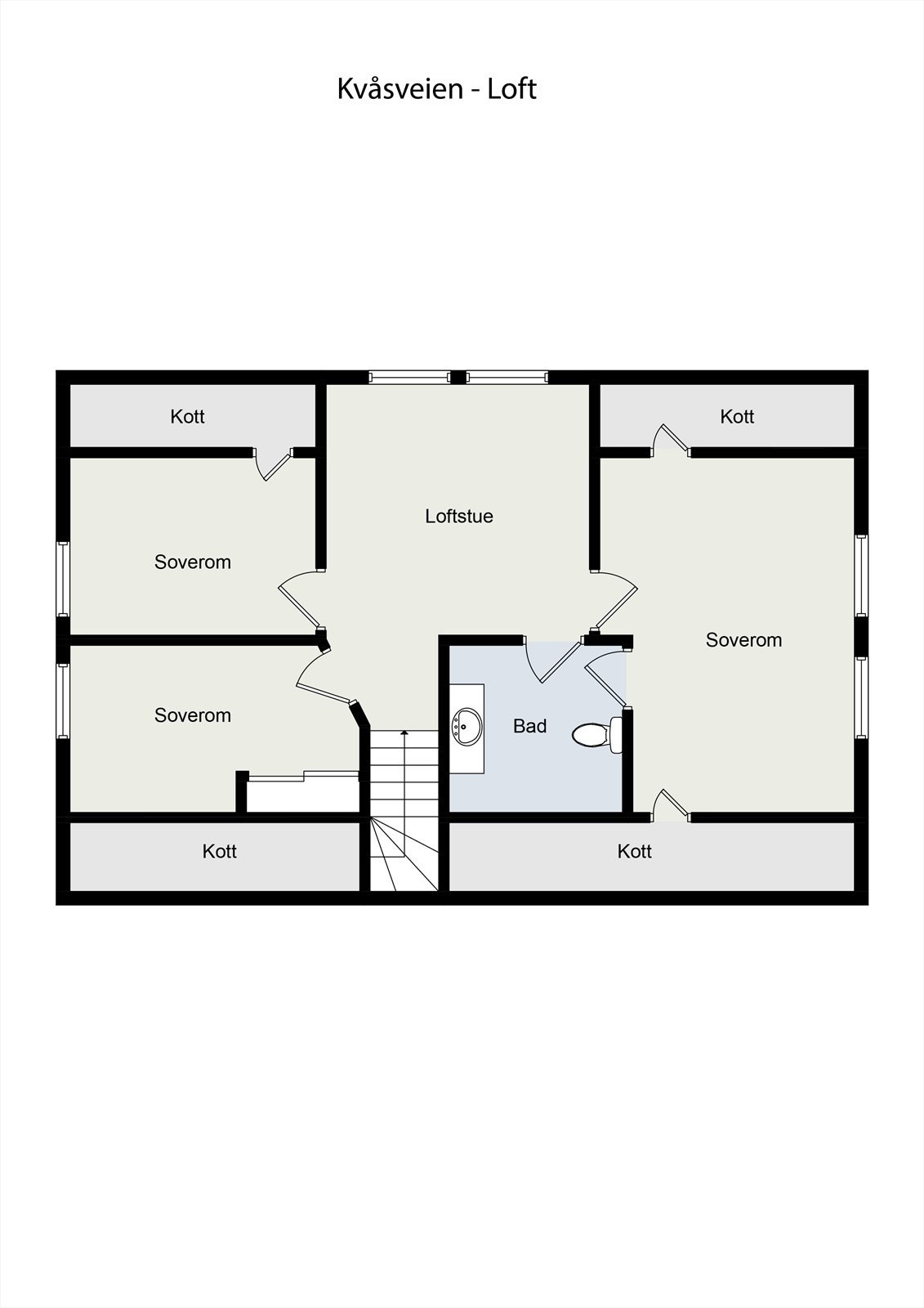 Plantegning loft Galleribilde