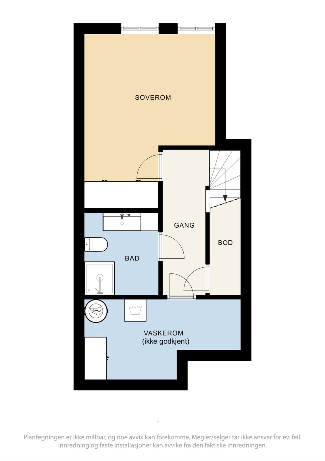 Plantegning underetasje Galleribilde