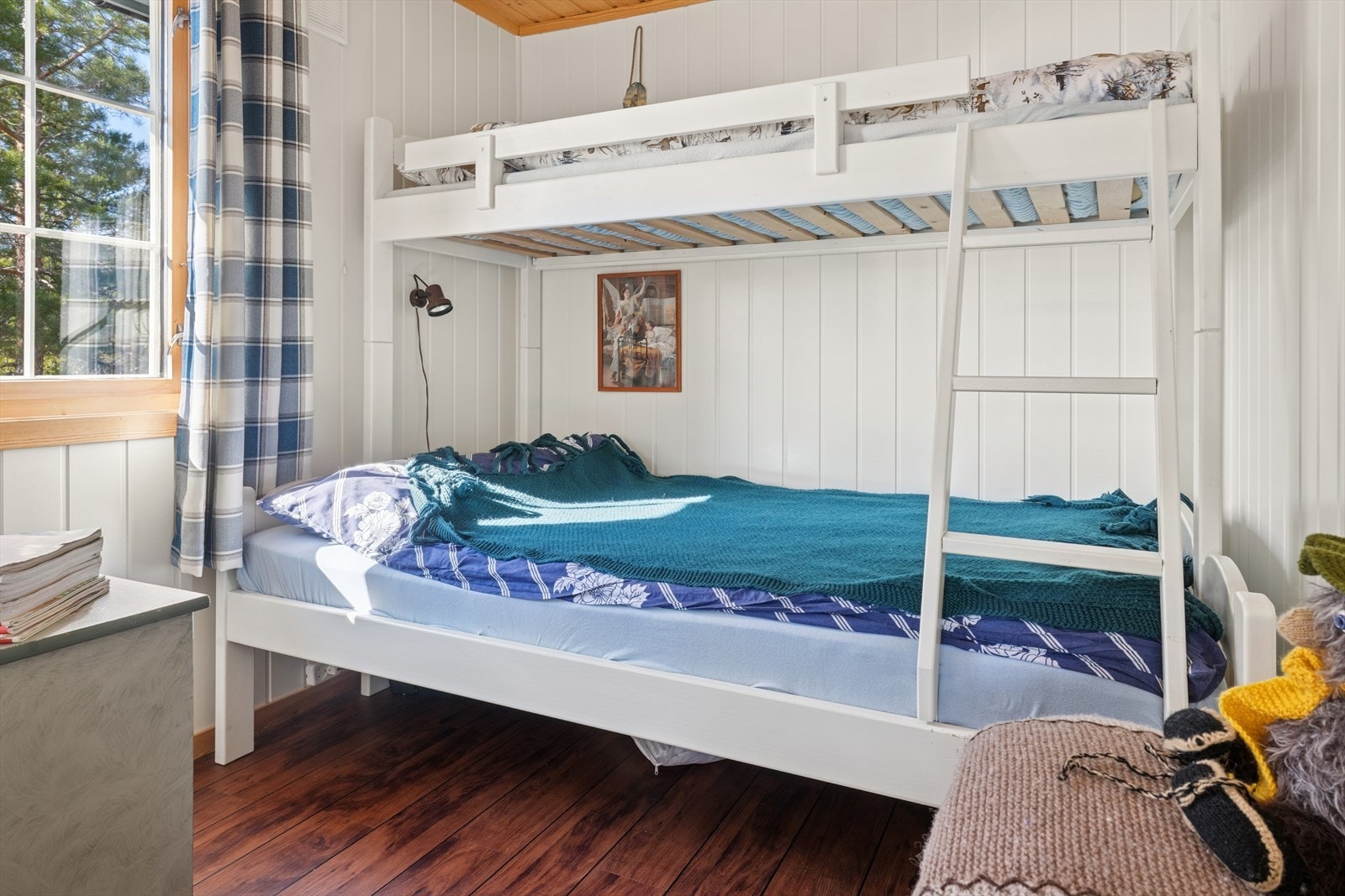 Soverom 1 som ligger innerst i hytta, nærmest stuen. Galleribilde