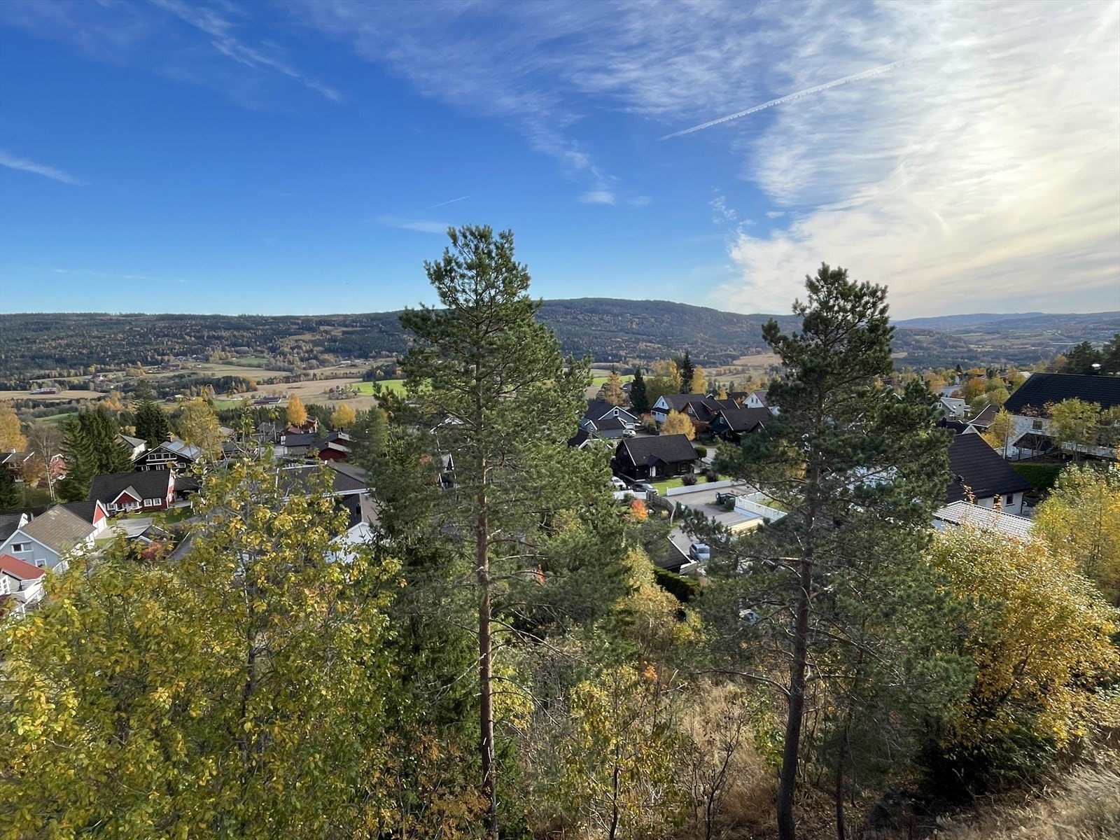 Her kan du nyte den flotte utsikten mot Romeriksåsene. Galleribilde