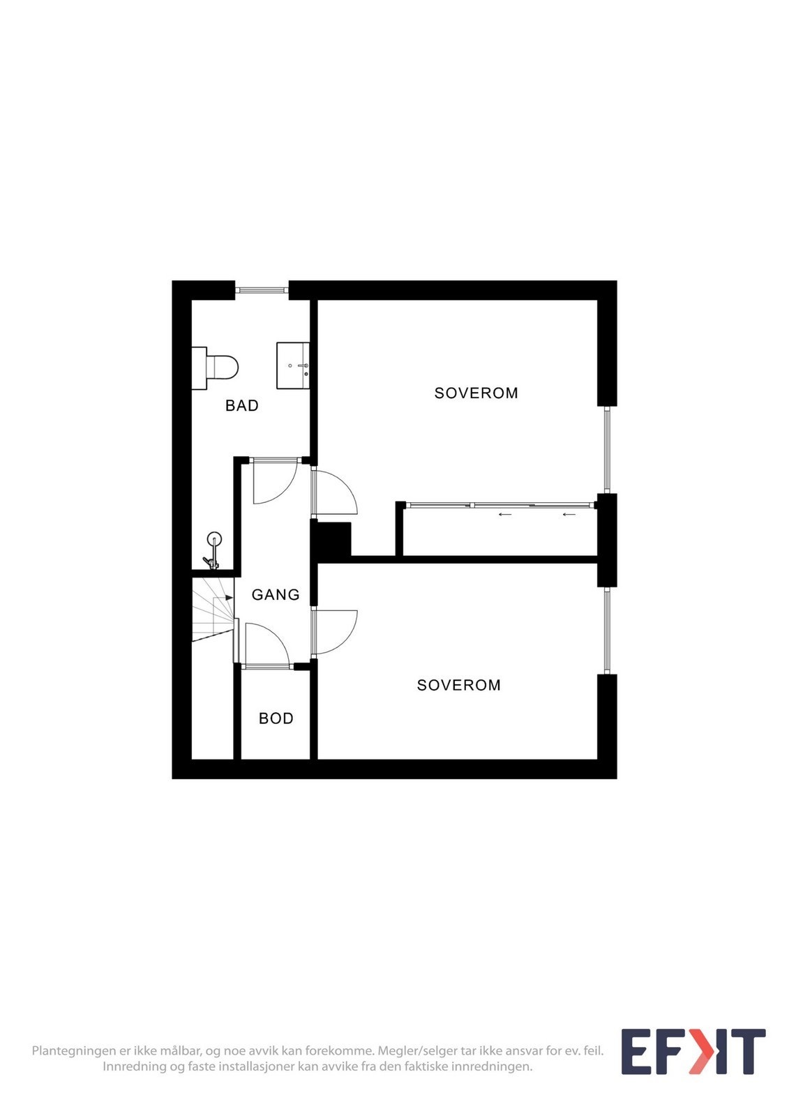 Plantegnig 2 etg. Galleribilde