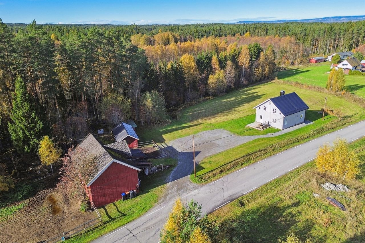 Oversiktsbilde av deler av eiendommen. Galleribilde