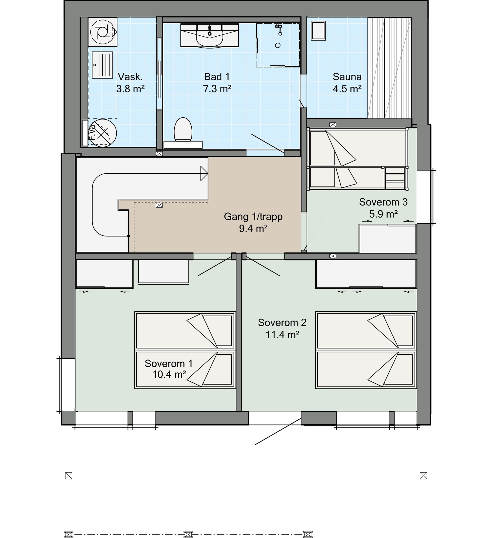 Plan sokkel Galleribilde
