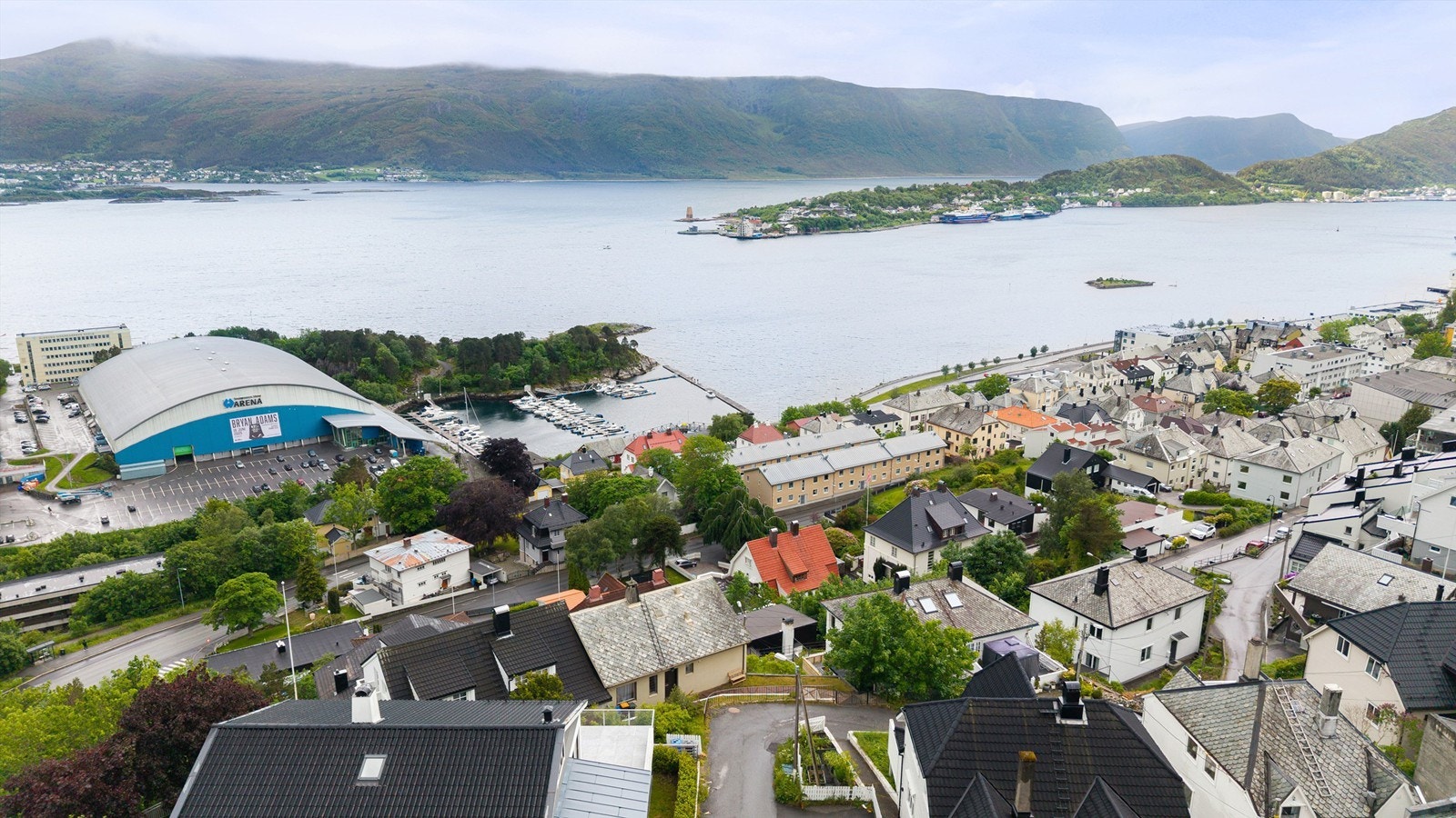 Dronebilde Galleribilde