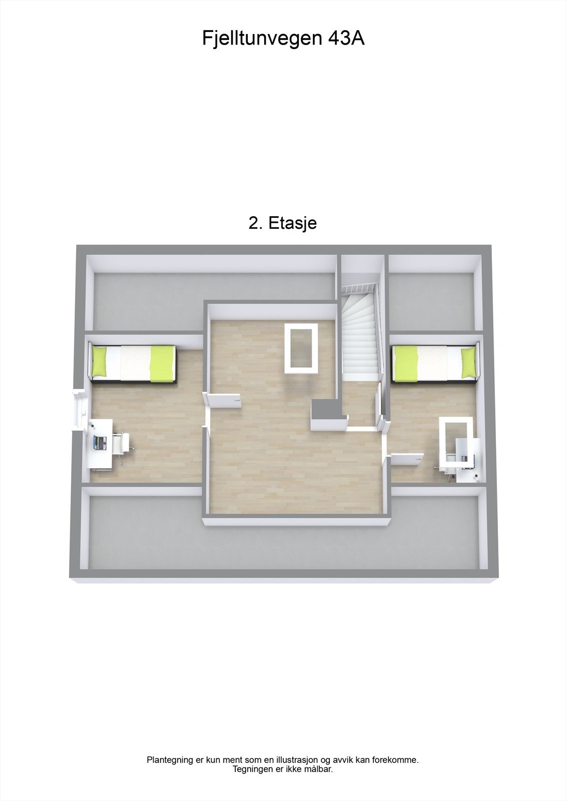 Fjelltunvegen 43A - 3D - 2 Galleribilde